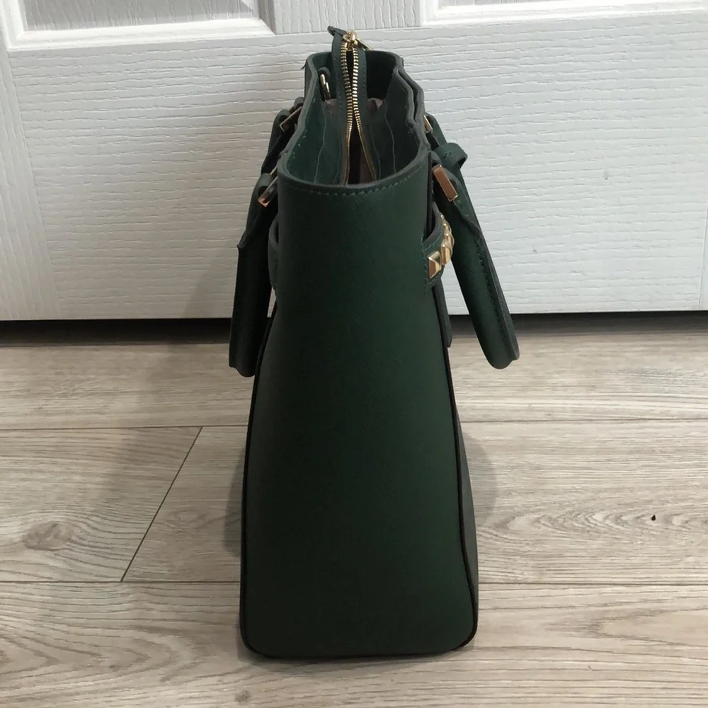 NWOT Green Michael Kors Tote with Shoulder Strap - Picture 8 of 9